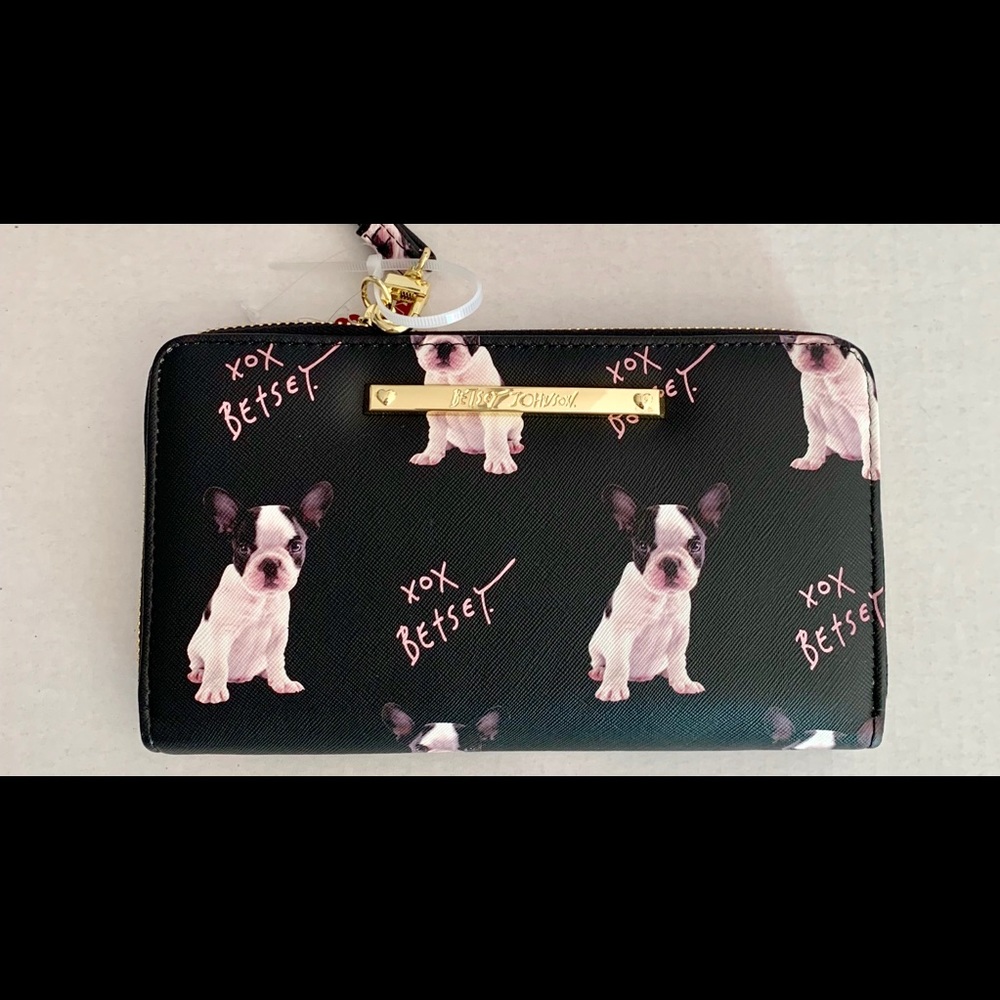 Betsy Johnson dog wristlet